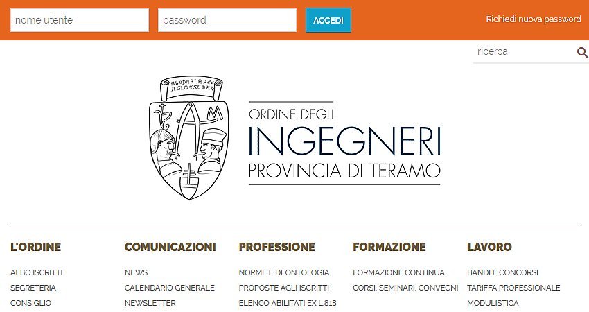 WordPress Teramo: finita pre-iscrizione presso Ordine Ingegneri