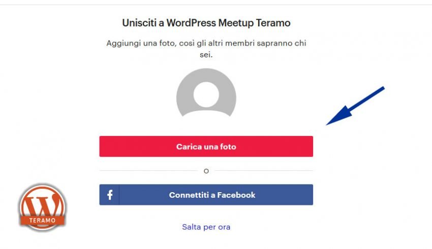 Manuale iscrizione gratuita al WordPress Meetup di Teramo parte 07