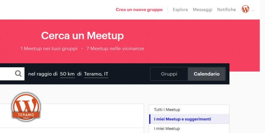 Manuale iscrizione gratuita al WordPress Meetup di Teramo parte 12